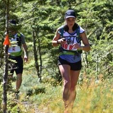 Running in forest